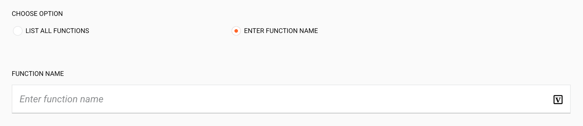 Etapa 1a da configuração da atividade Invoke Function do Amazon Lambda