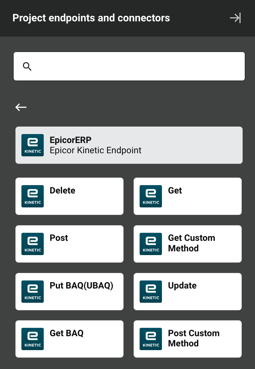 Tipos de atividade Epicor Kinetic