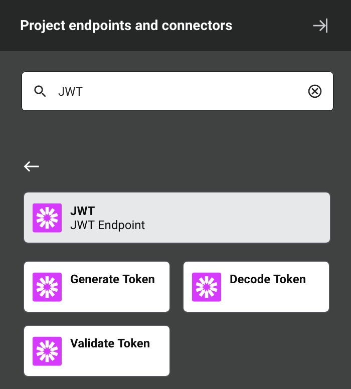 Tipos de atividade JWT