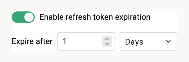 Expiração do token de atualização