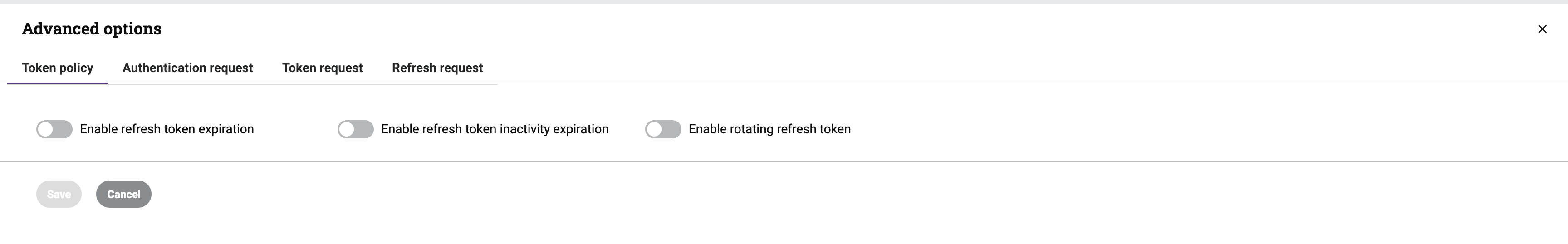 Política de tokens